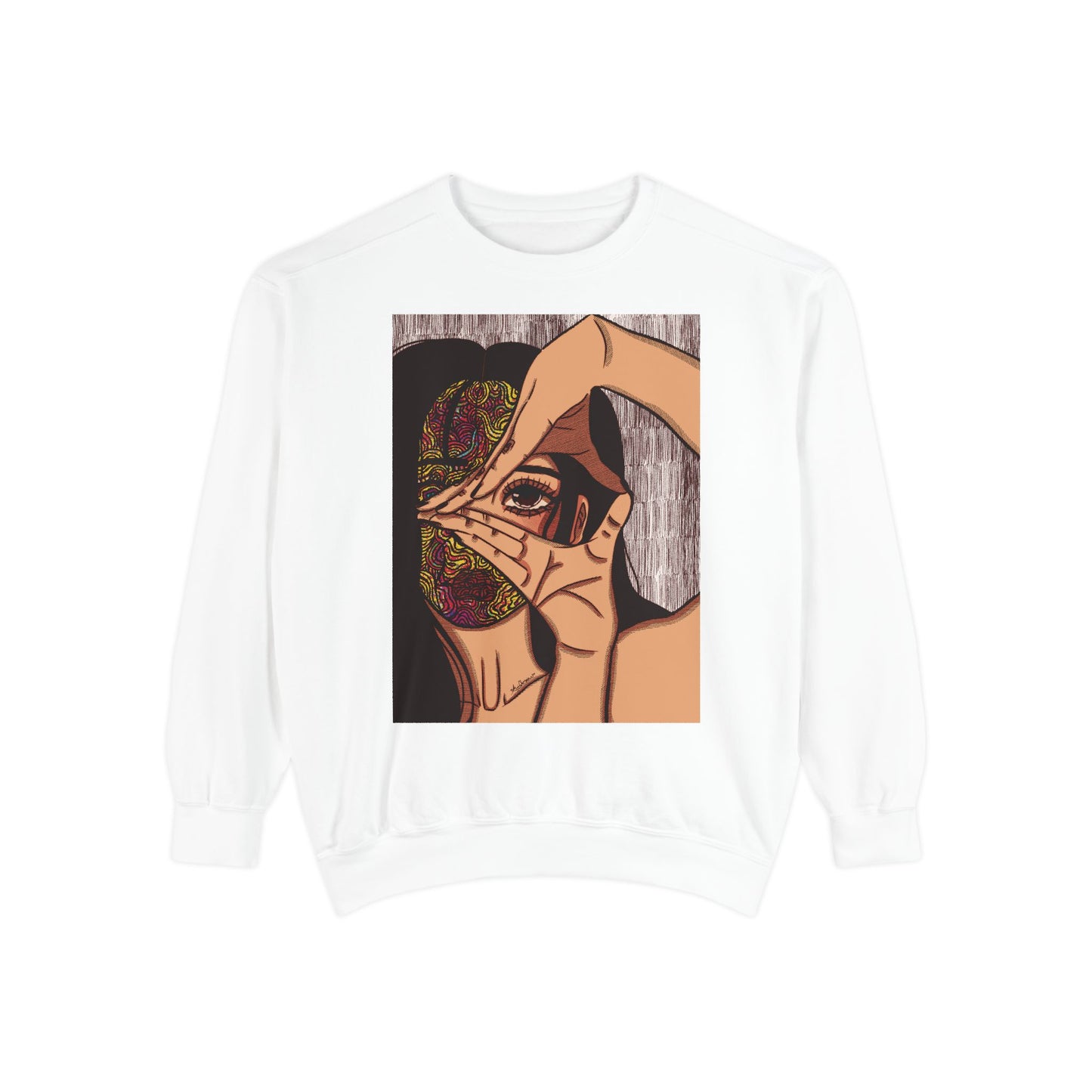 Unisex Garment-Dyed Sweatshirt (Illusions [color])