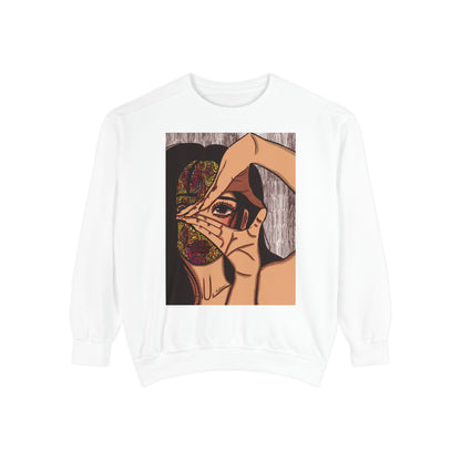 Unisex Garment-Dyed Sweatshirt (Illusions [color])