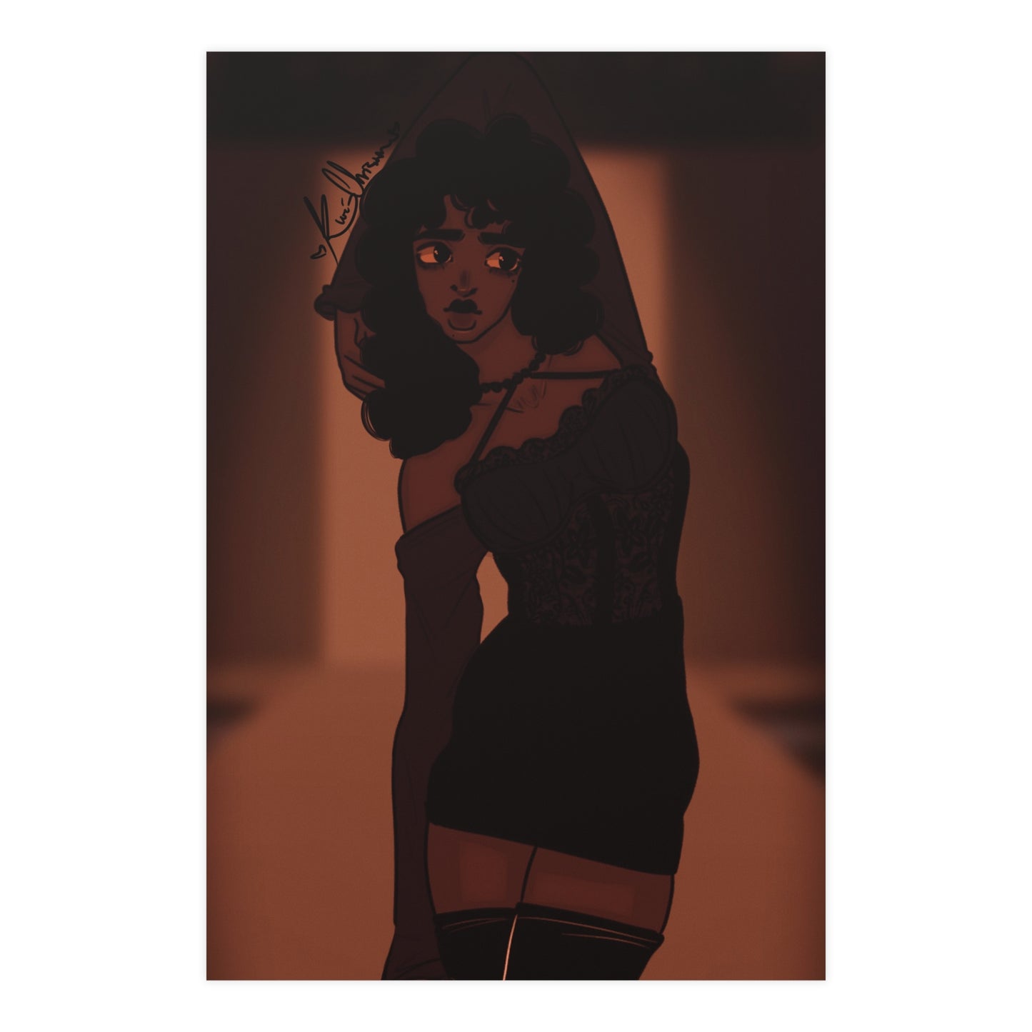 Vertical Matte Poster - Model