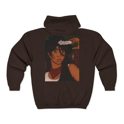 Unisex Zip Up Sweatshirt - Cowboy