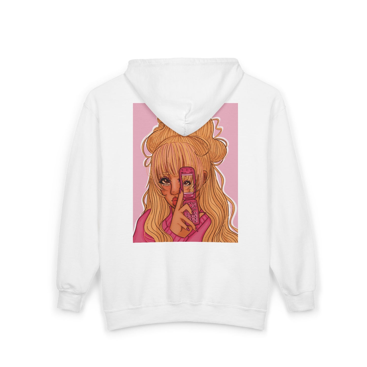 Unisex Zip Up Sweatshirt - Pink 90’s Girl