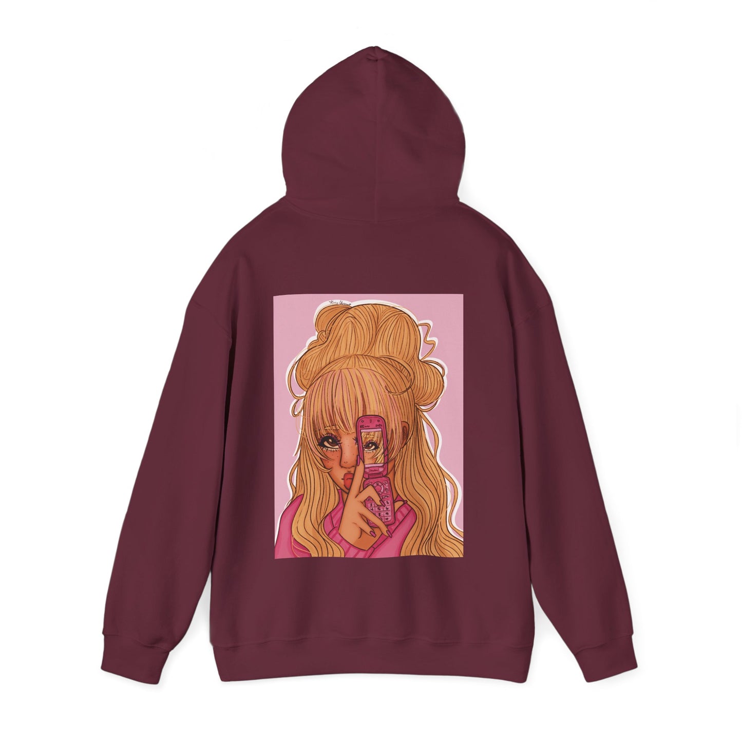Unisex Heavy Blend™ Hooded Sweatshirt (Pink 90’s Girl)