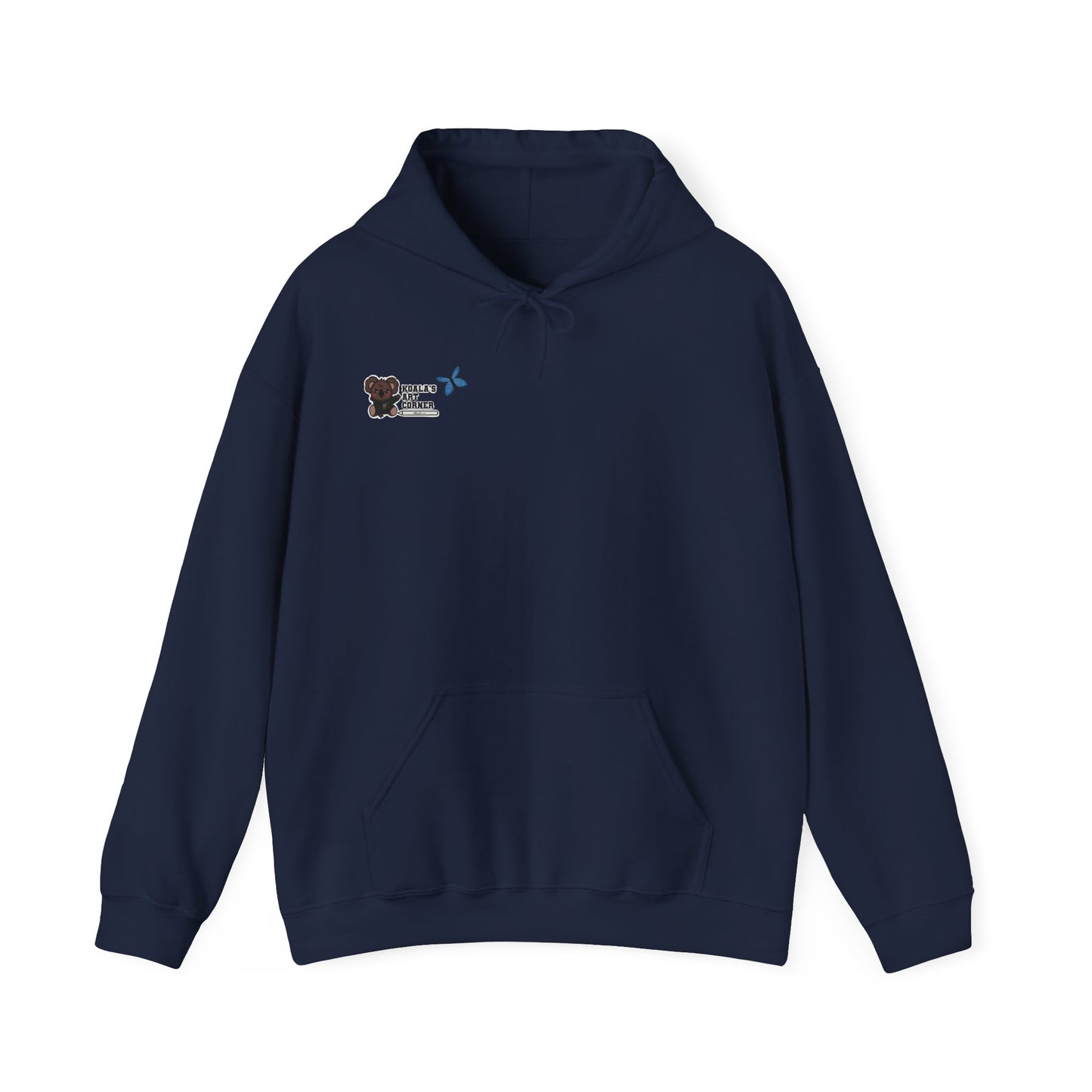 Unisex Heavy Blend™ Hooded Sweatshirt (Blue Butterfly)