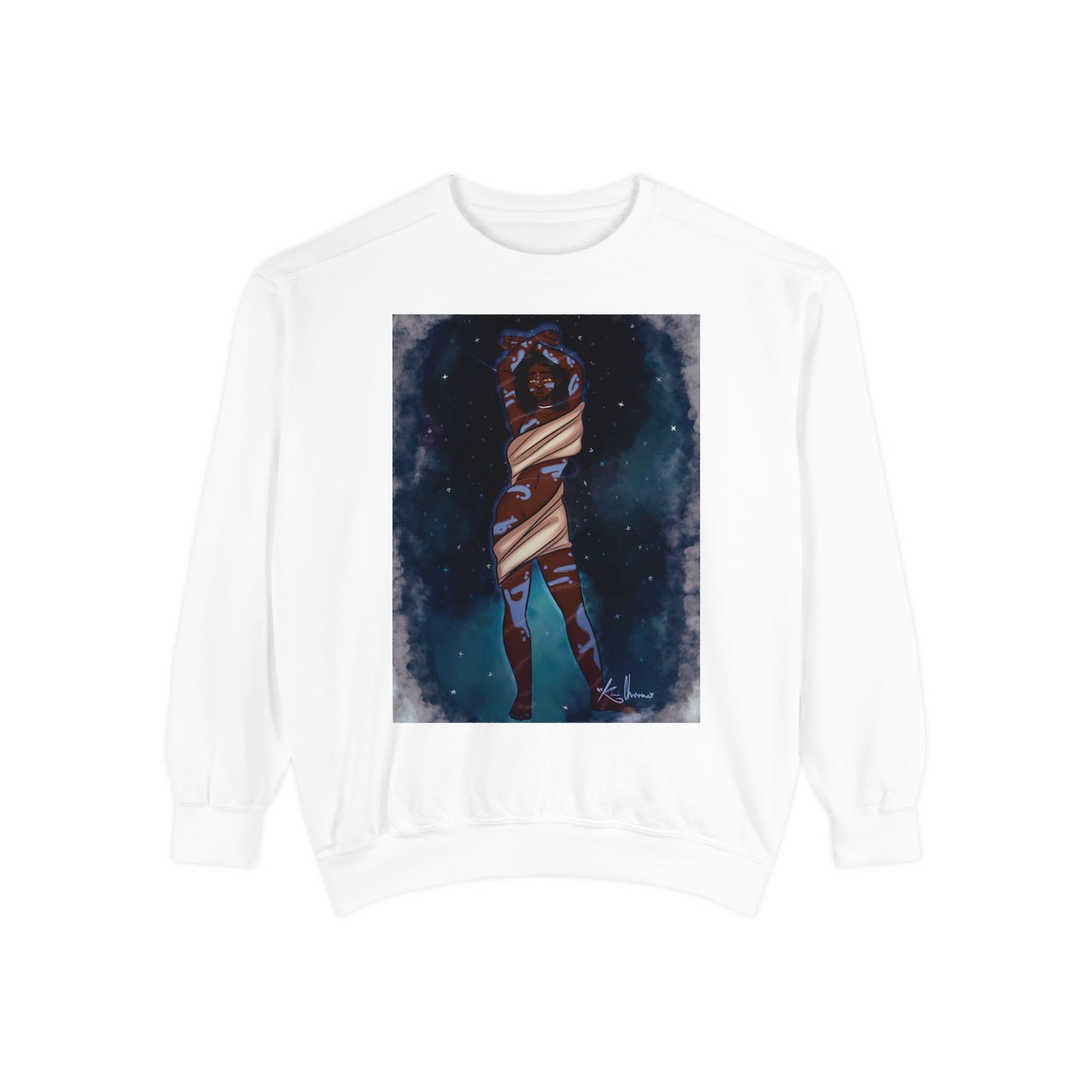 Unisex Garment-Dyed Sweatshirt (Space)