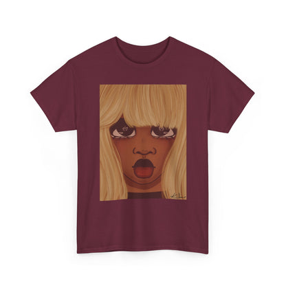 Unisex Heavy Cotton Tee (Heart Eyes)