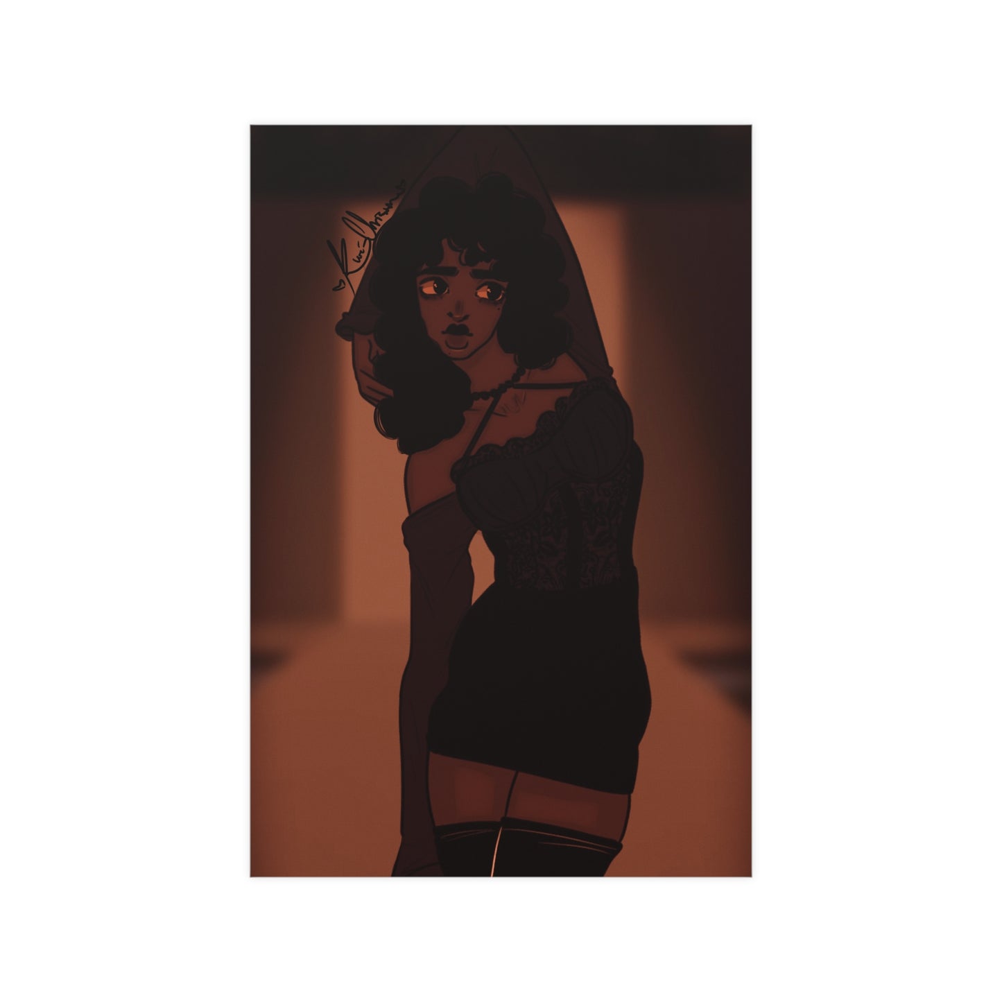 Vertical Matte Poster - Model