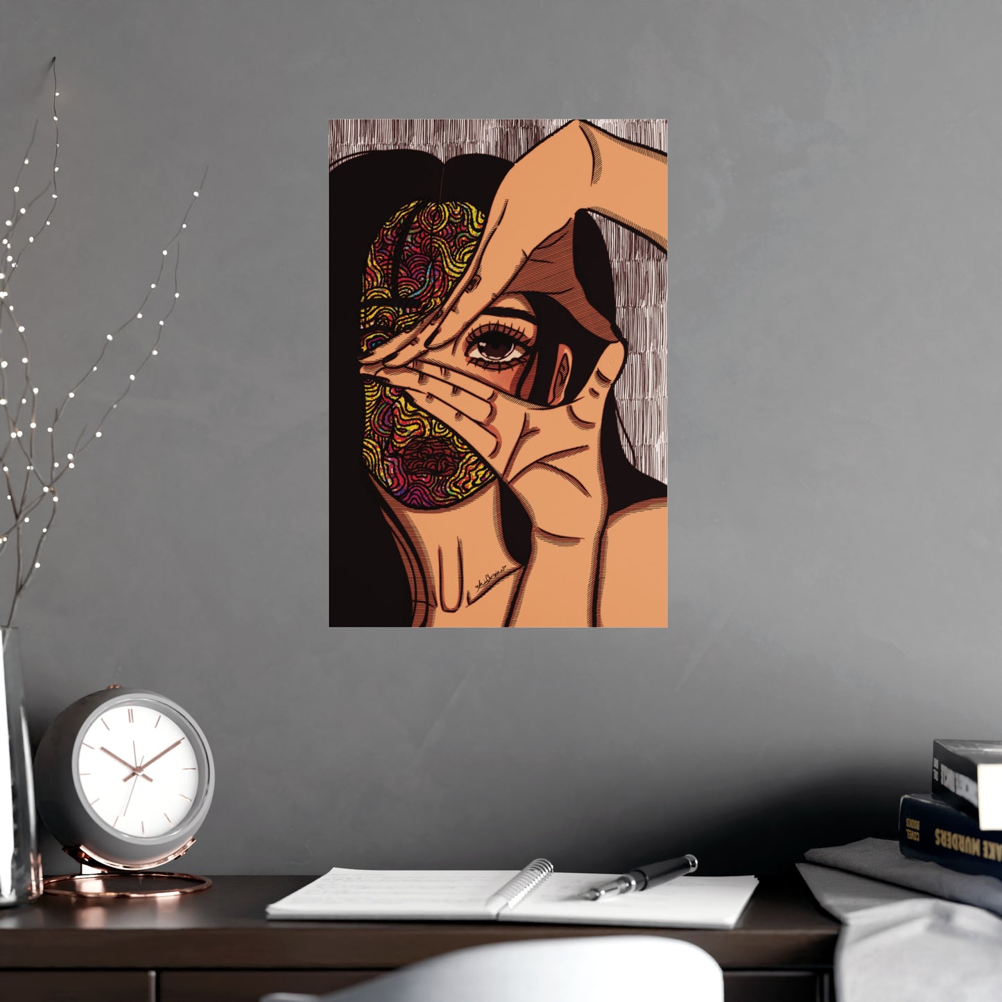 Vertical Matte Poster - Illusions [color]