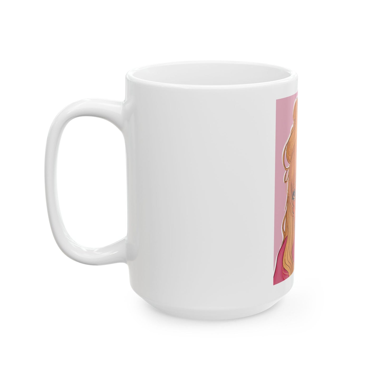 Ceramic Mug, (11oz, 15oz) - Pink 90’s Girl