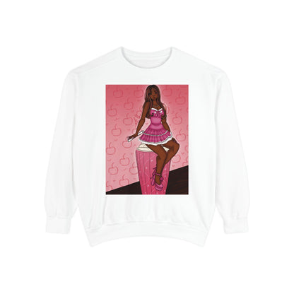Unisex Garment-Dyed Sweatshirt (Milkshake)