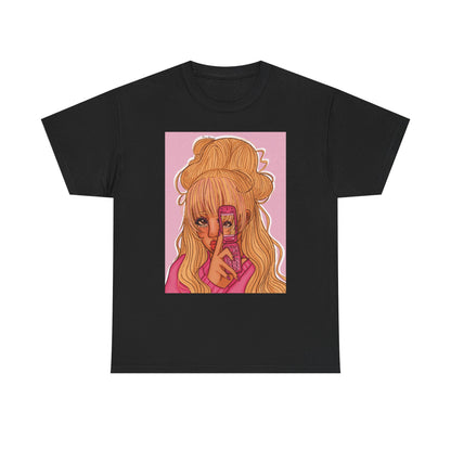 Unisex Heavy Cotton Tee (Pink 90’s Girl)