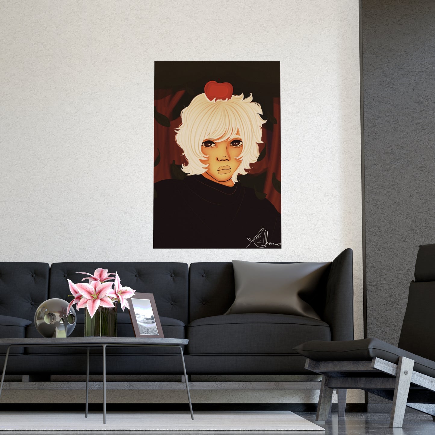 Vertical Matte Poster - Apple