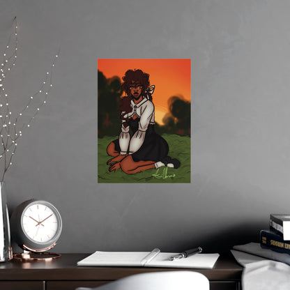 Vertical Matte Poster - Sunset