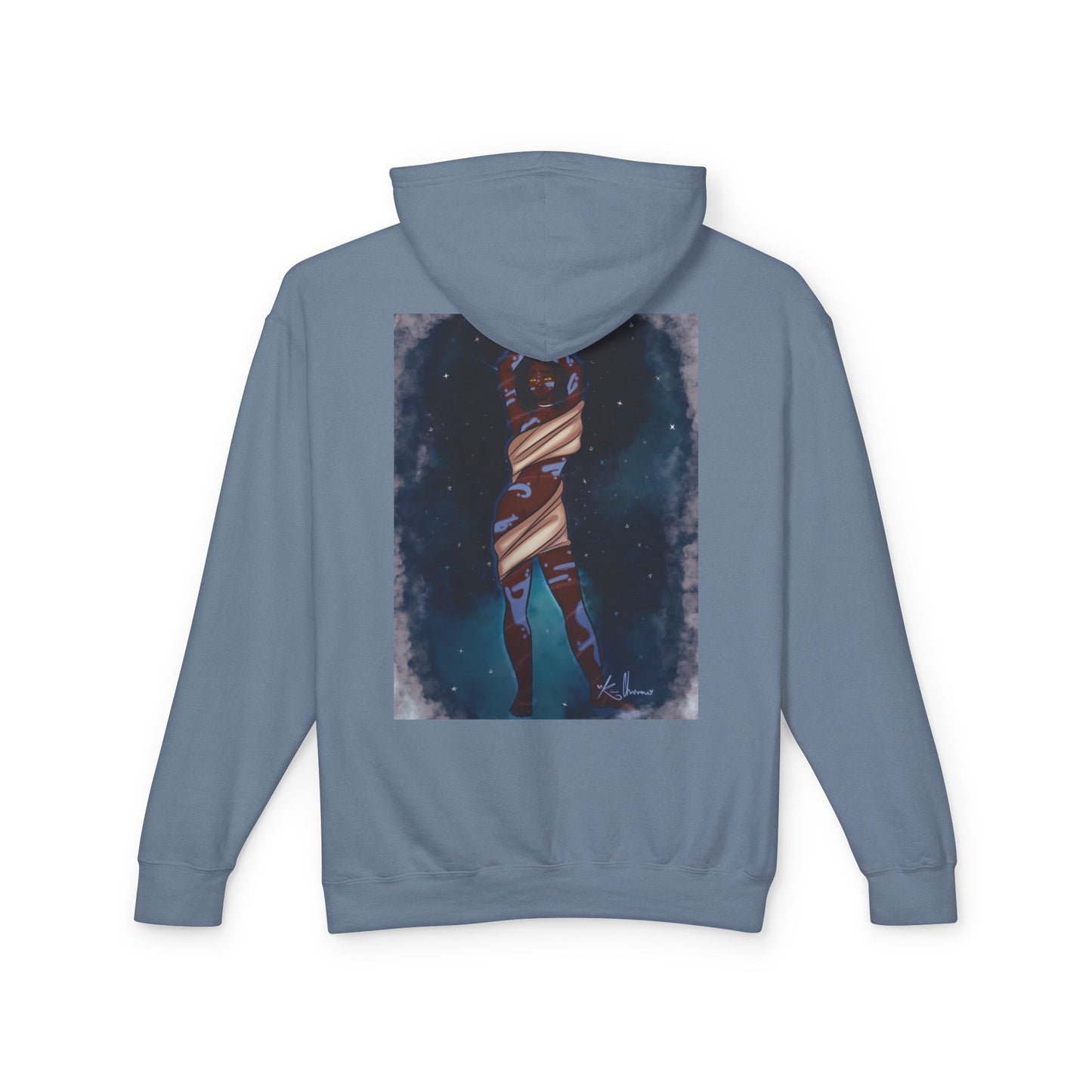 Unisex Lightweight Hooded Sweatshirt (Space)