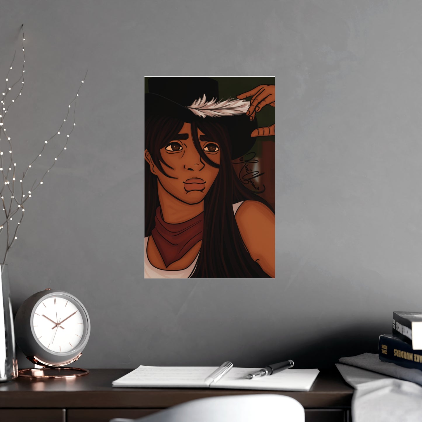 Vertical Matte Poster - Cowboy
