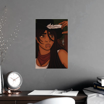 Vertical Matte Poster - Cowboy