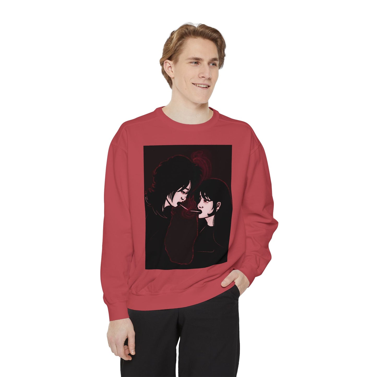 Unisex Garment-Dyed Sweatshirt (Stardust)