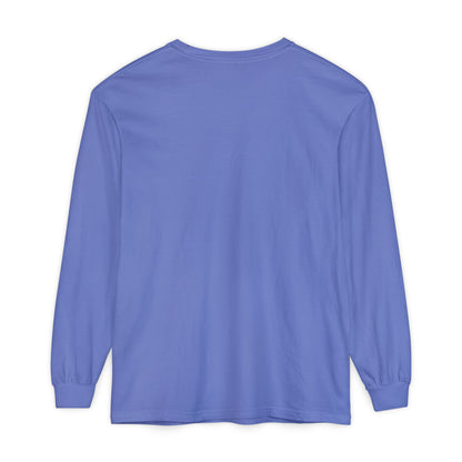 Unisex Garment-dyed Long Sleeve T-Shirt (Ballerina)