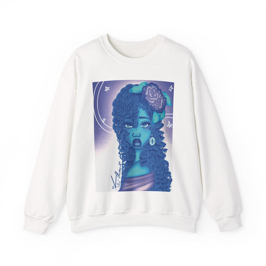 Unisex Heavy Blend™ Crewneck Sweatshirt (Blue Rose)