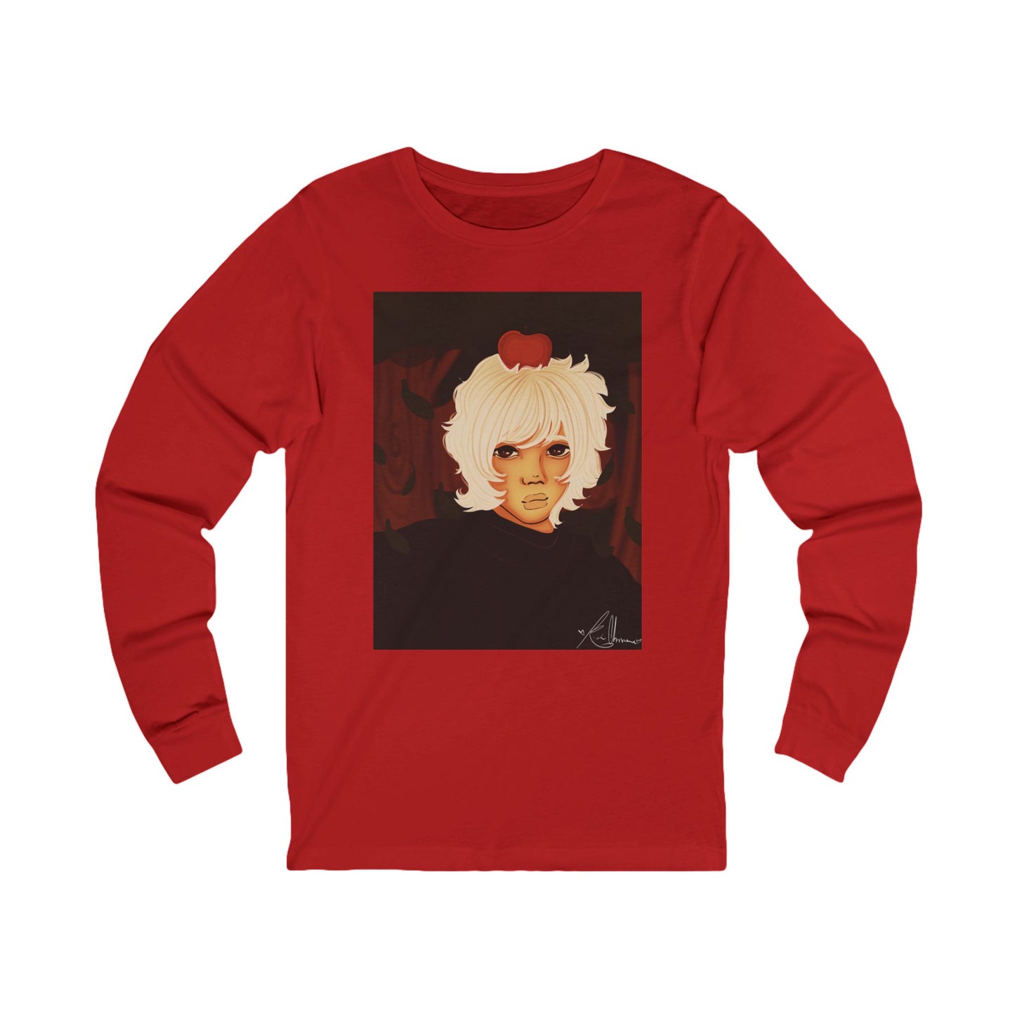 Unisex Jersey Long Sleeve Tee (Apple)