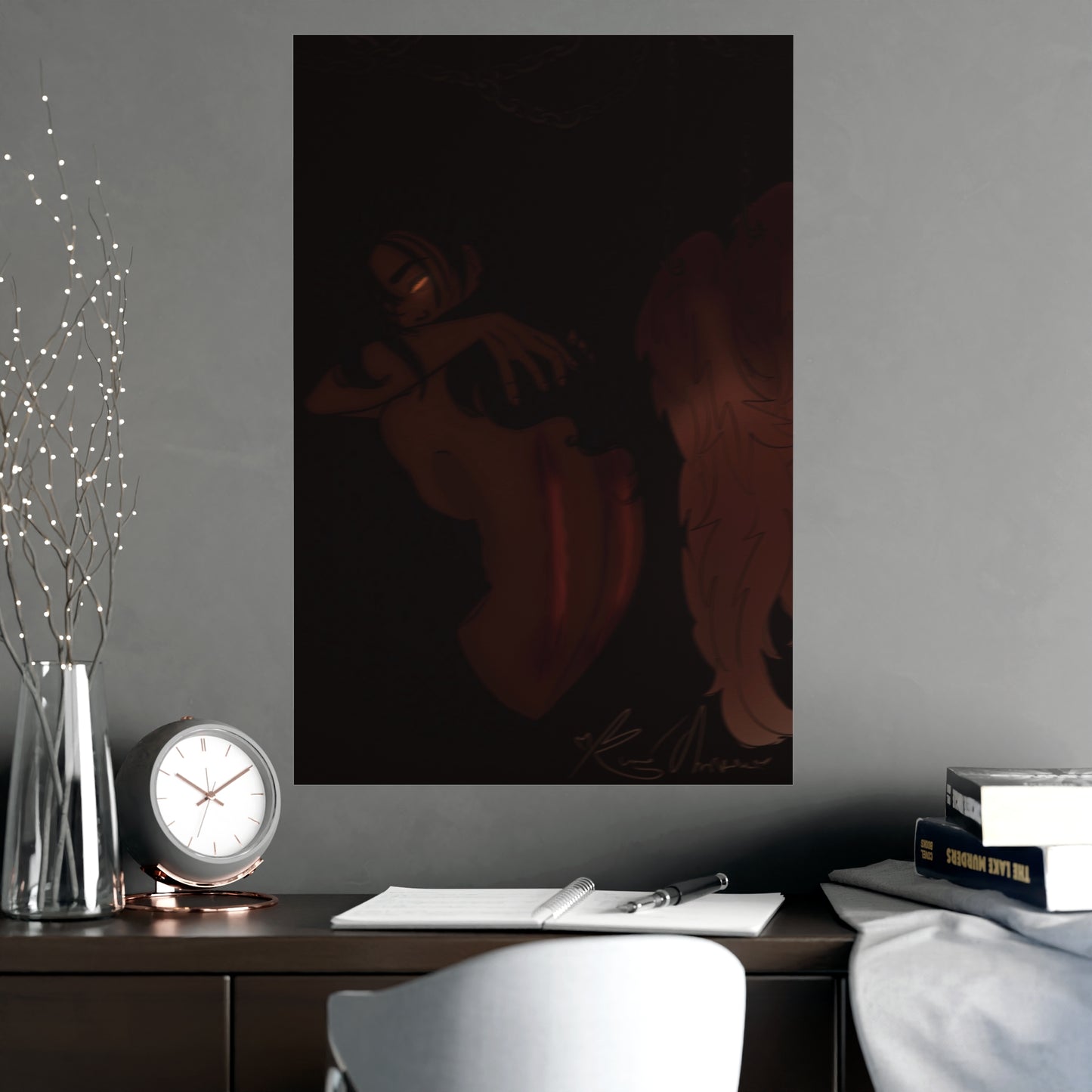 Vertical Matte Poster - Wounded Angel