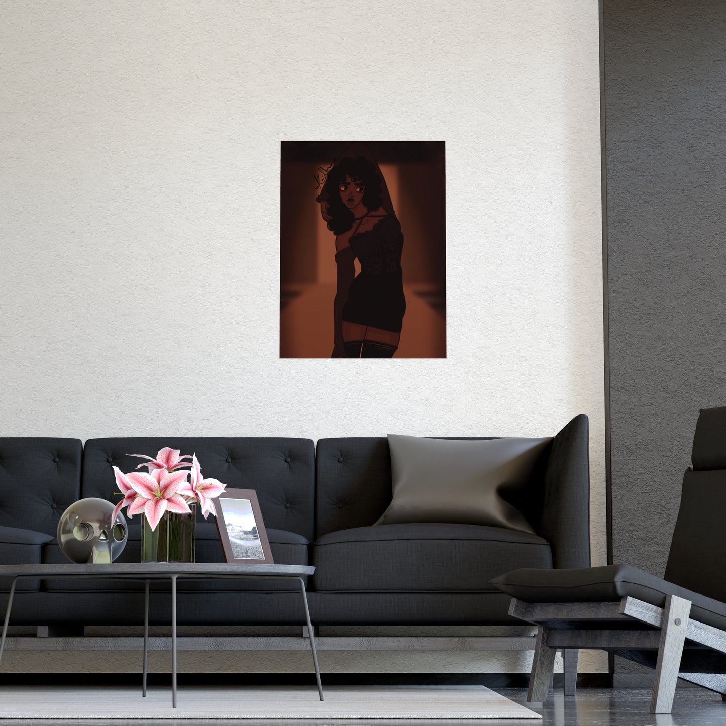 Vertical Matte Poster - Model