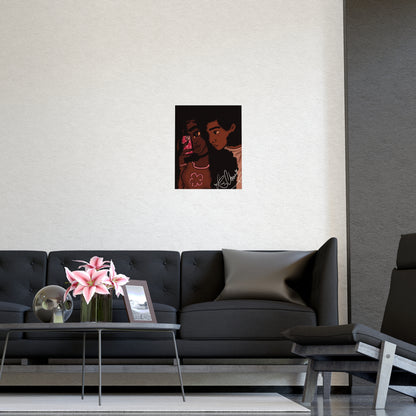 Vertical Matte Poster - Black Love