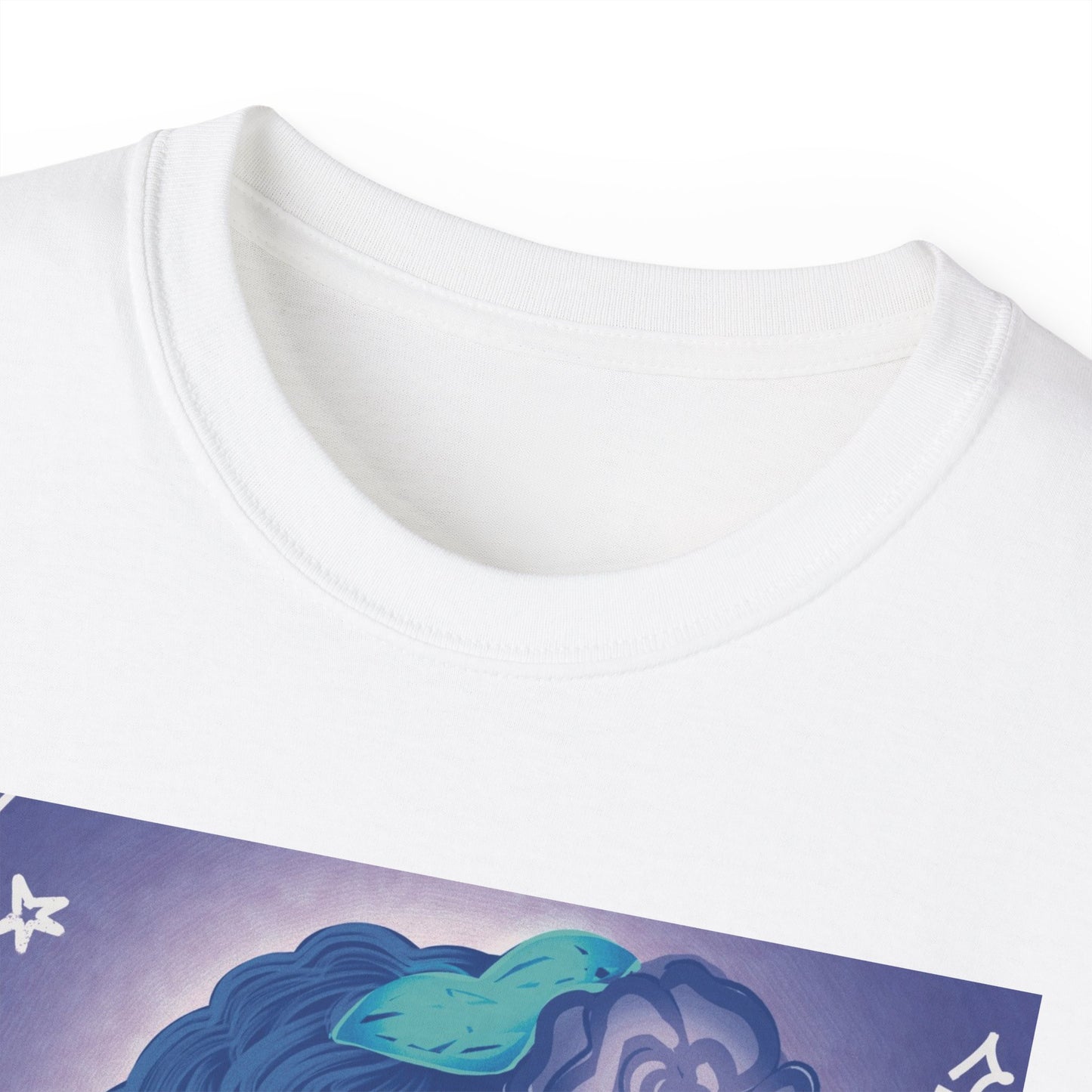 Unisex Ultra Cotton Tee (Blue Rose)