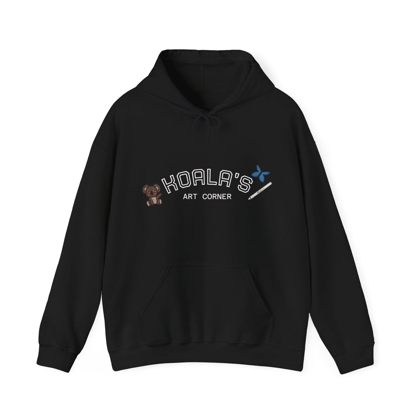 Unisex Heavy Blend™ Hooded Sweatshirt (Blue Butterfly)