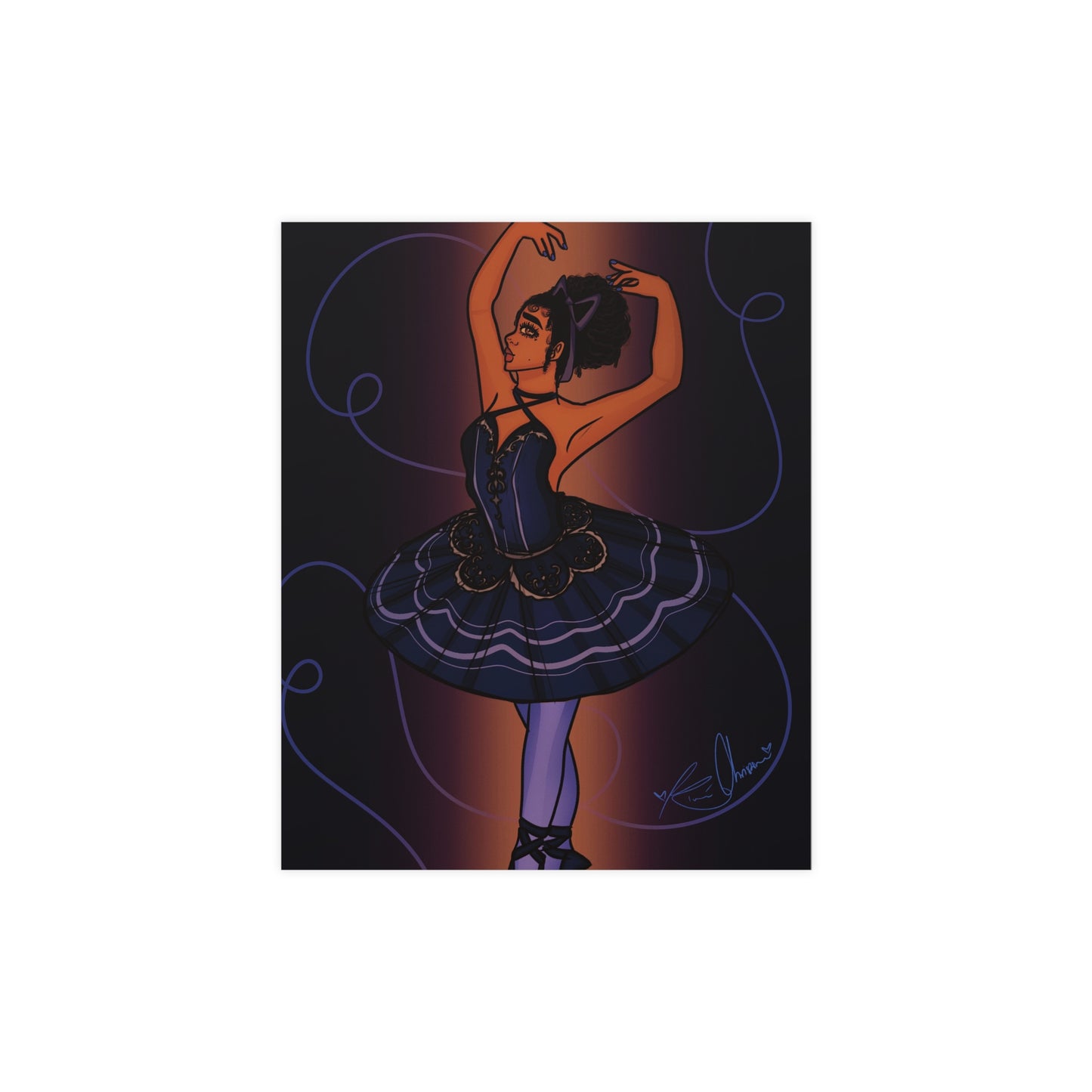Vertical Matte Poster - Ballerina