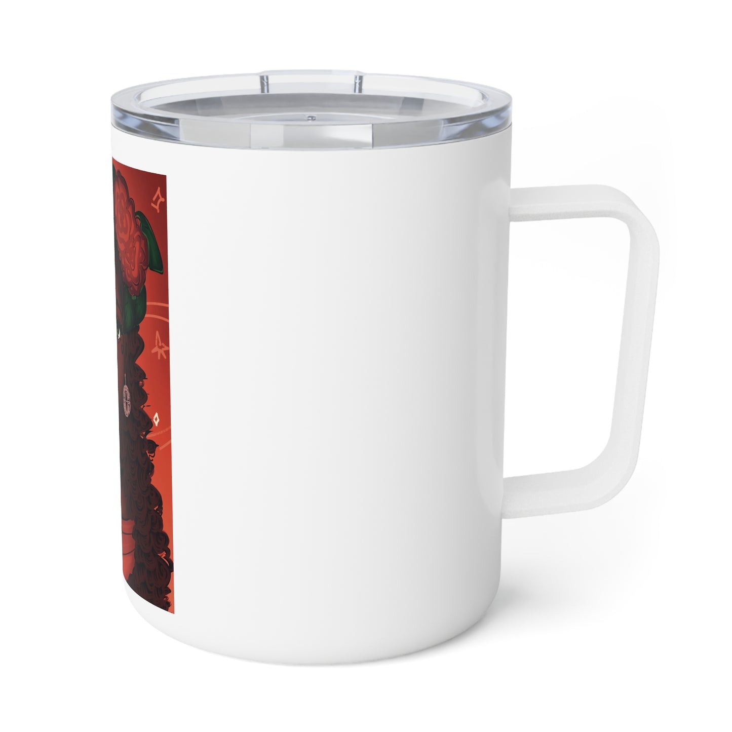 Insulated Coffee Mug, 10oz - Rose