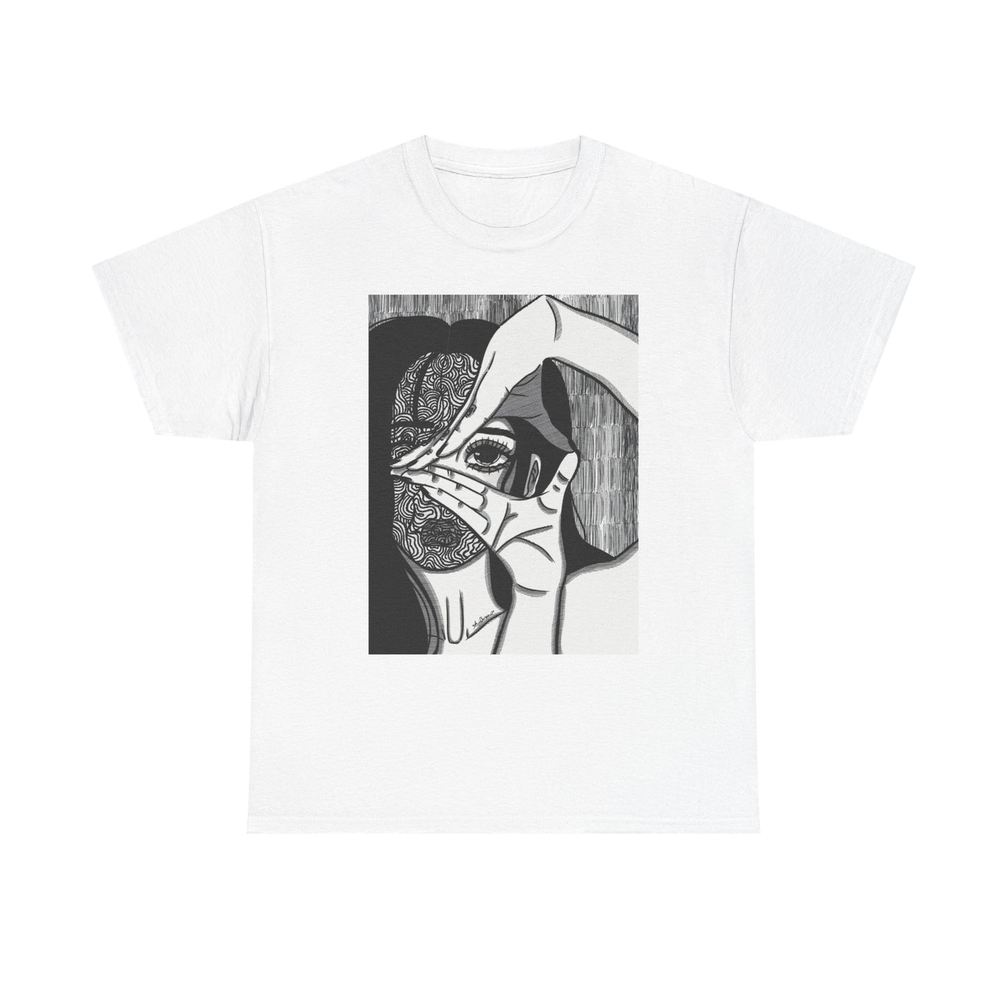 Unisex Heavy Cotton Tee (Illusions)