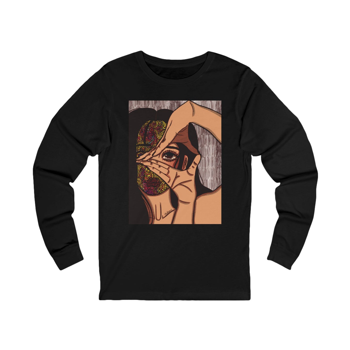 Unisex Jersey Long Sleeve Tee (Illusions [color])