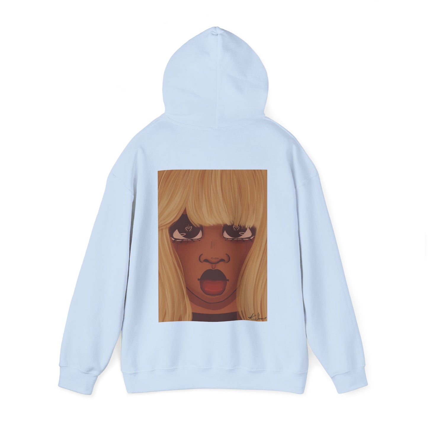 Unisex Heavy Blend™ Hooded Sweatshirt (Heart Eyes)