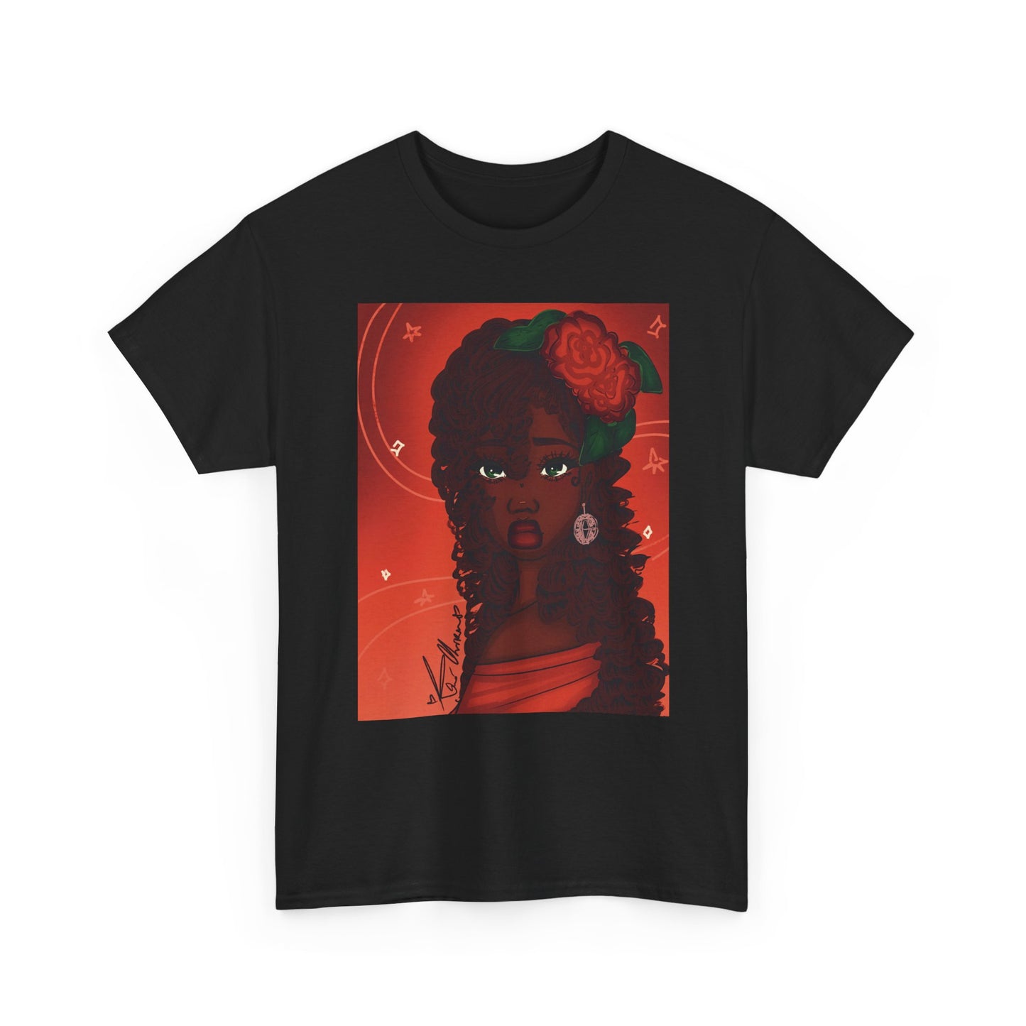 Unisex Heavy Cotton Tee (Rose)