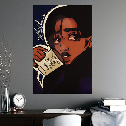 Vertical Matte Poster - Coffee