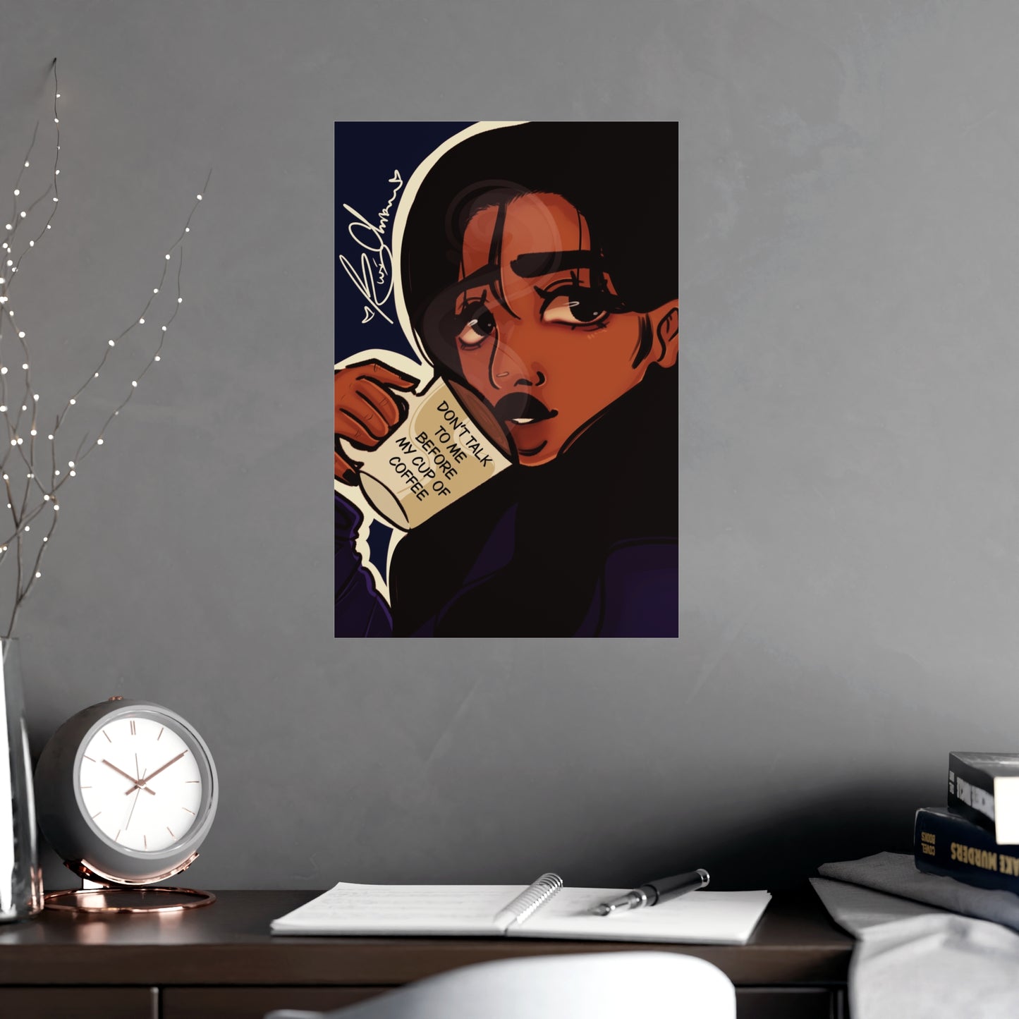 Vertical Matte Poster - Coffee