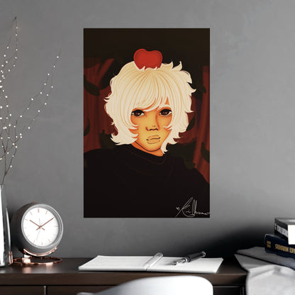 Vertical Matte Poster - Apple