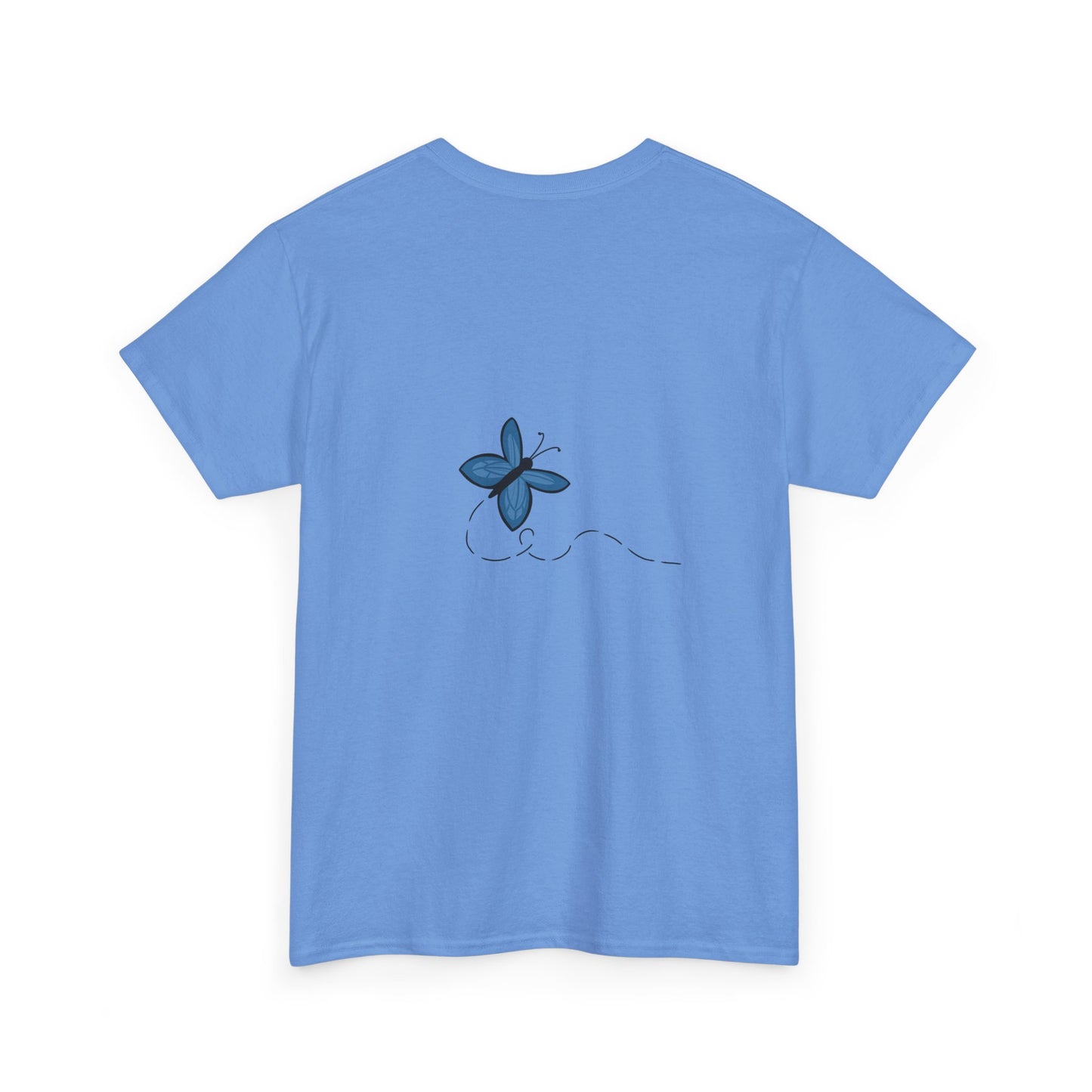 Unisex Heavy Cotton Tee (Blue Butterfly)