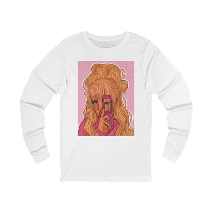 Unisex Jersey Long Sleeve Tee (Pink 90’s Girl)