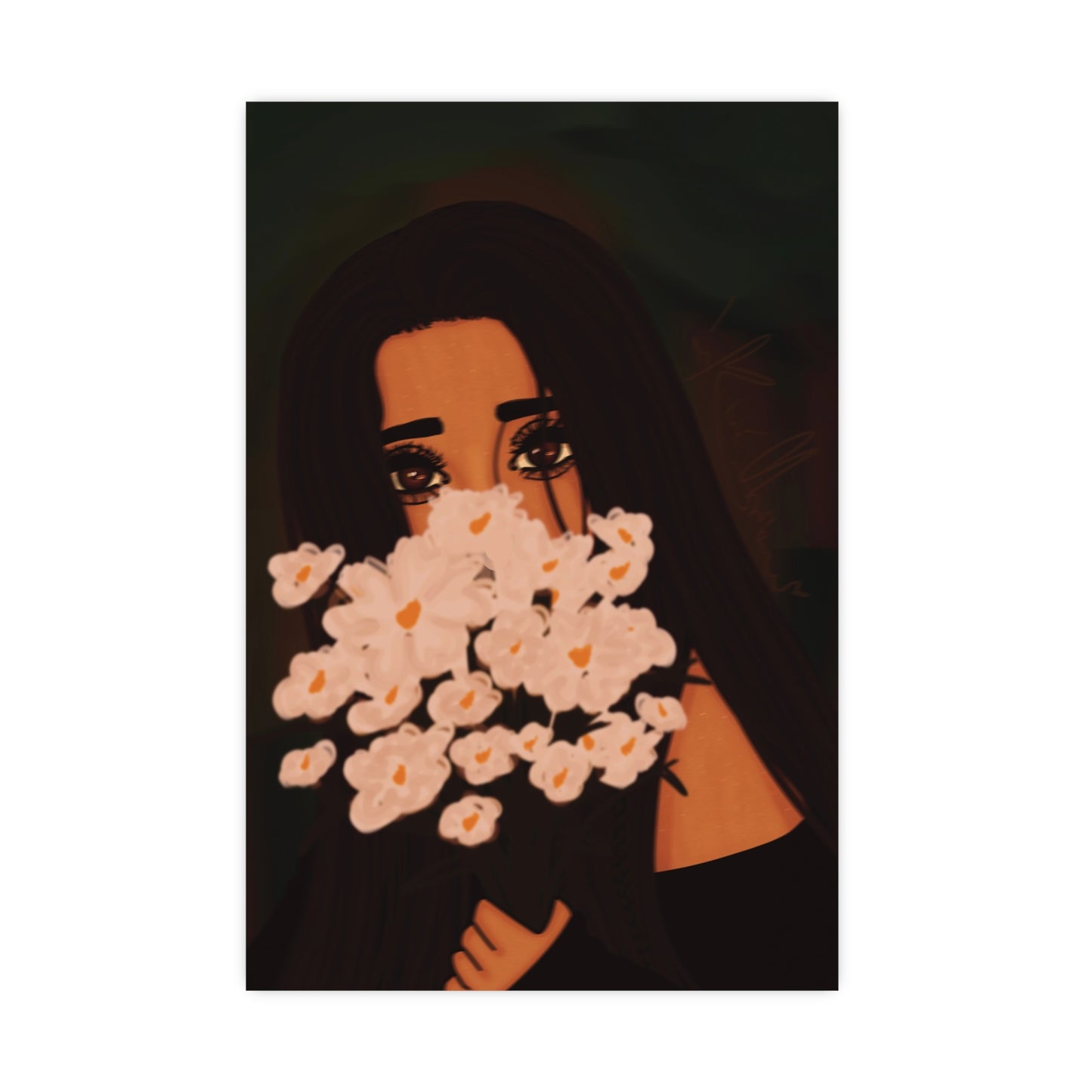 Vertical Matte Poster - Flowers
