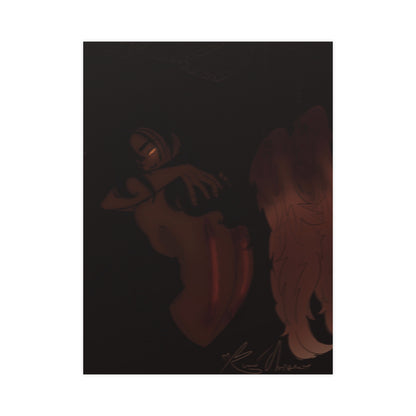 Vertical Matte Poster - Wounded Angel