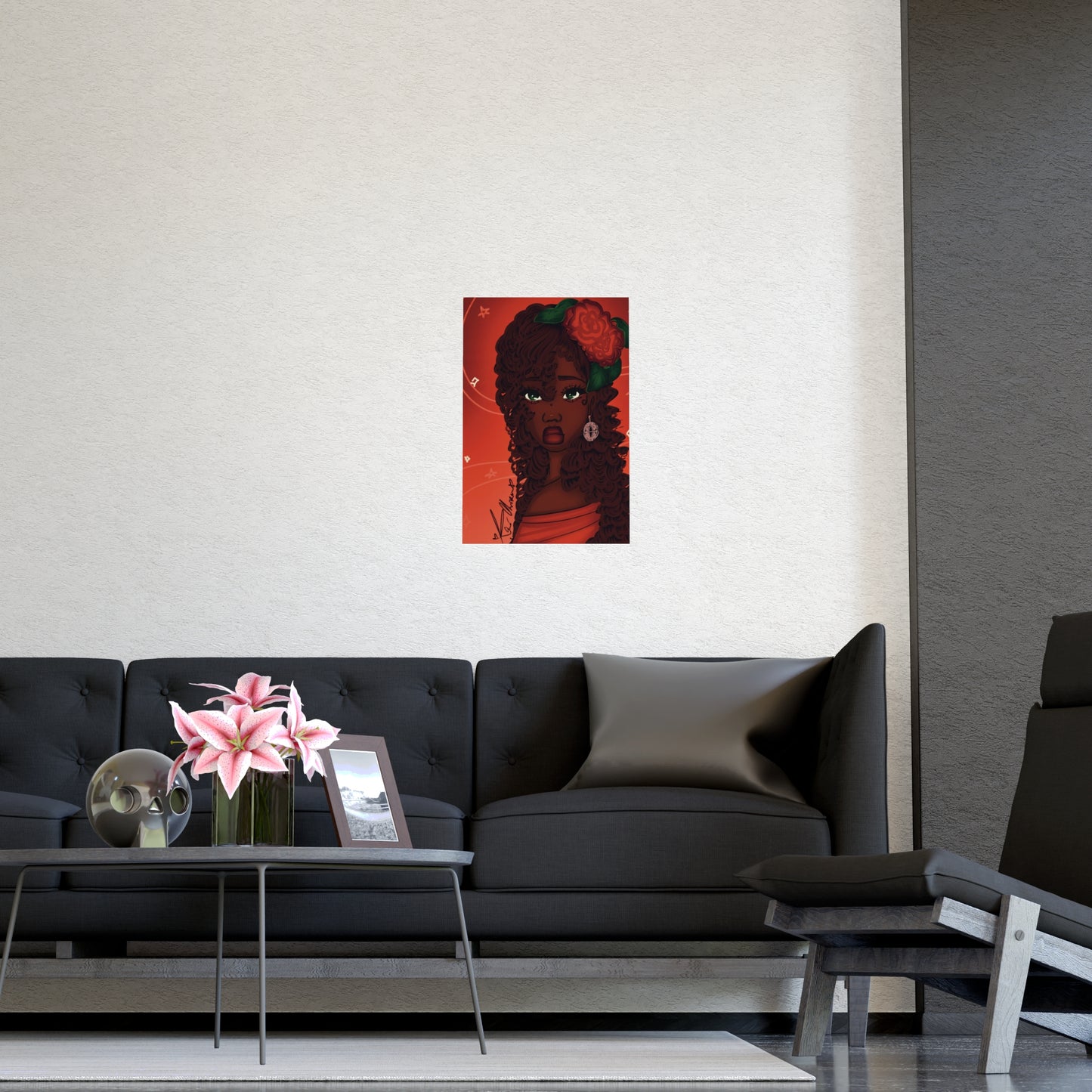 Vertical Matte Poster - Rose