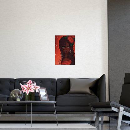 Vertical Matte Poster - Rose