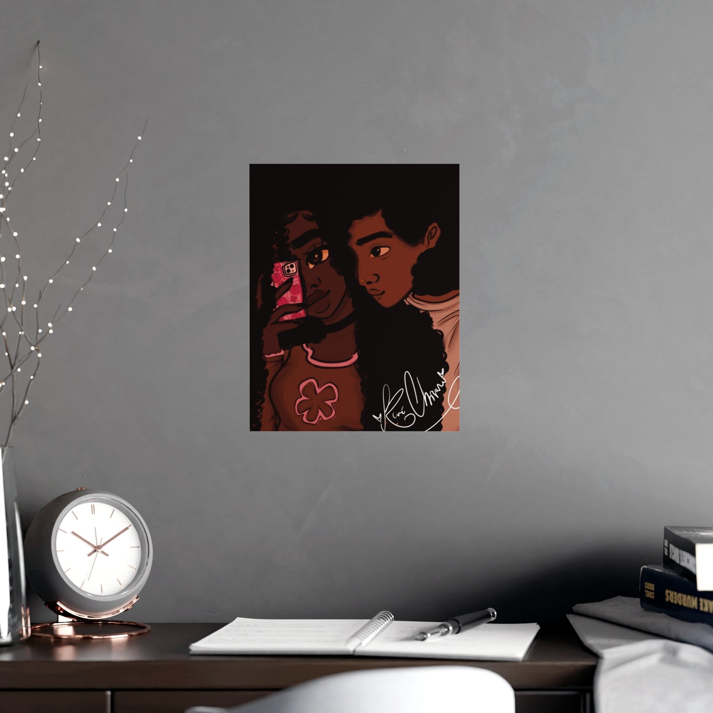 Vertical Matte Poster - Black Love