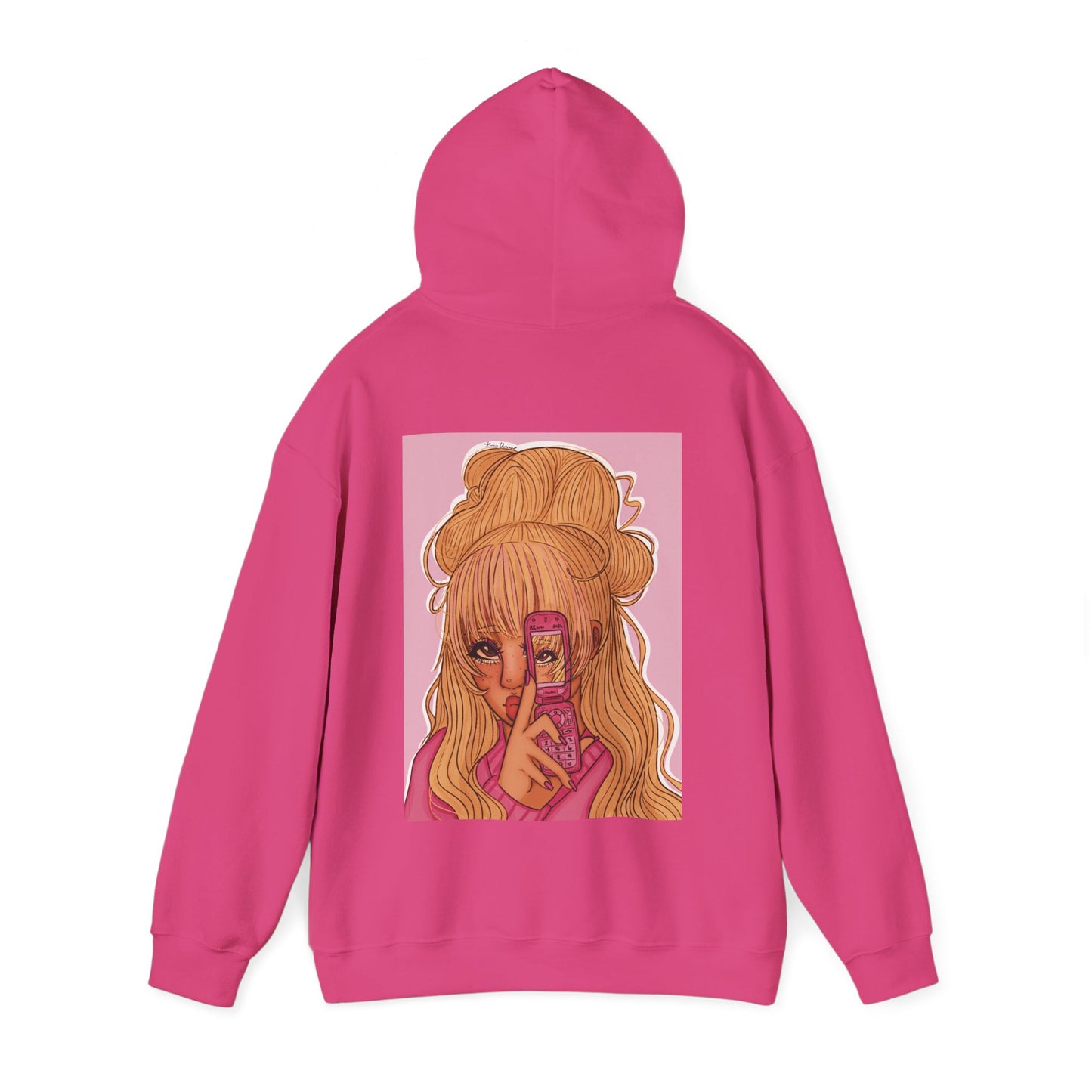 Unisex Heavy Blend™ Hooded Sweatshirt (Pink 90’s Girl)