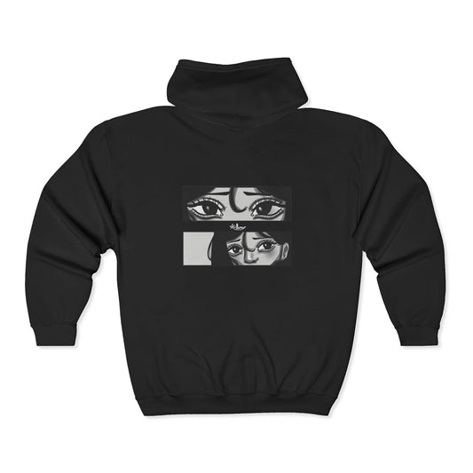 Unisex Zip Up Sweatshirt - A Quiet Moment