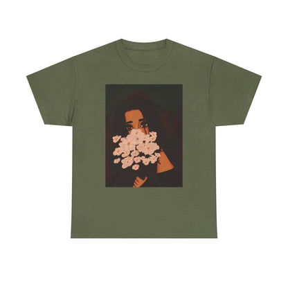 Unisex Heavy Cotton Tee (Flowers)