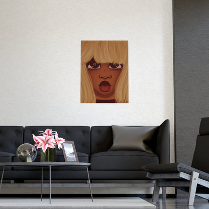 Vertical Matte Poster - Heart Eyes