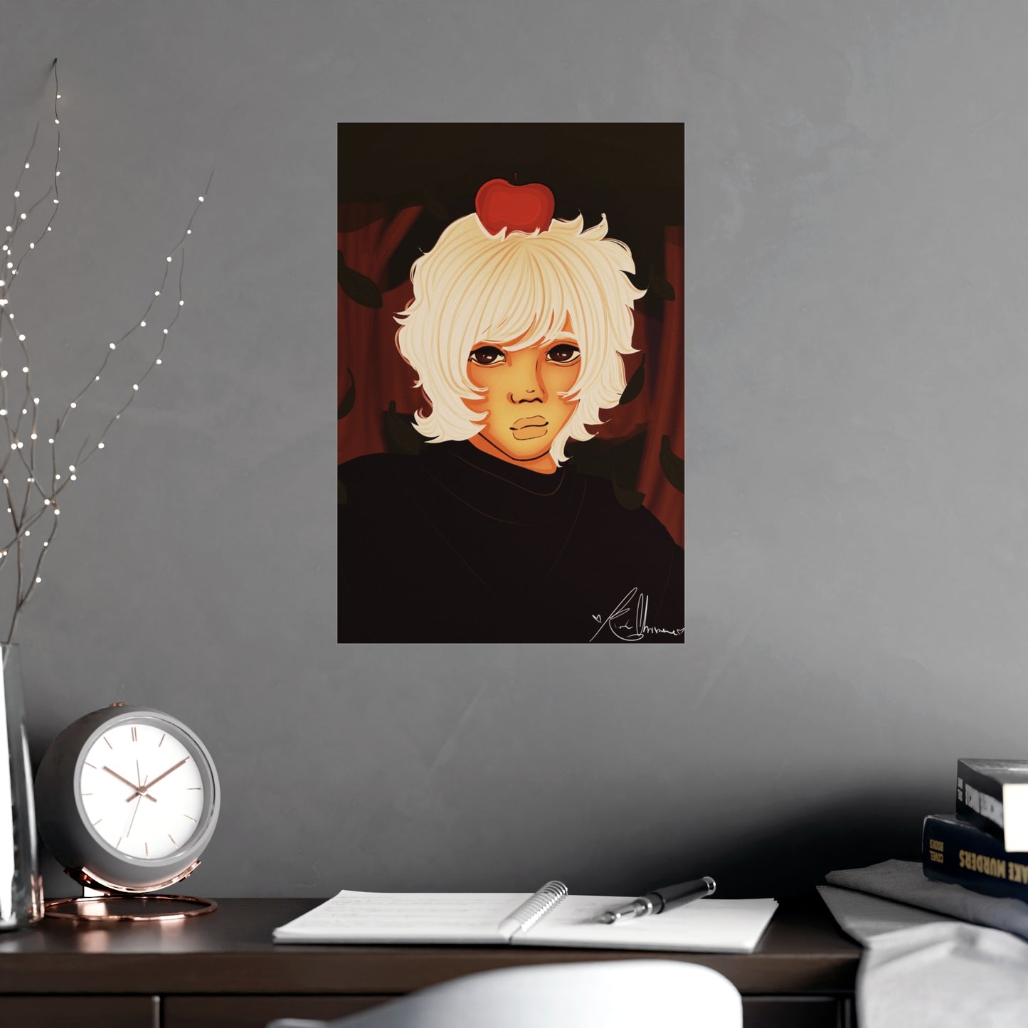 Vertical Matte Poster - Apple