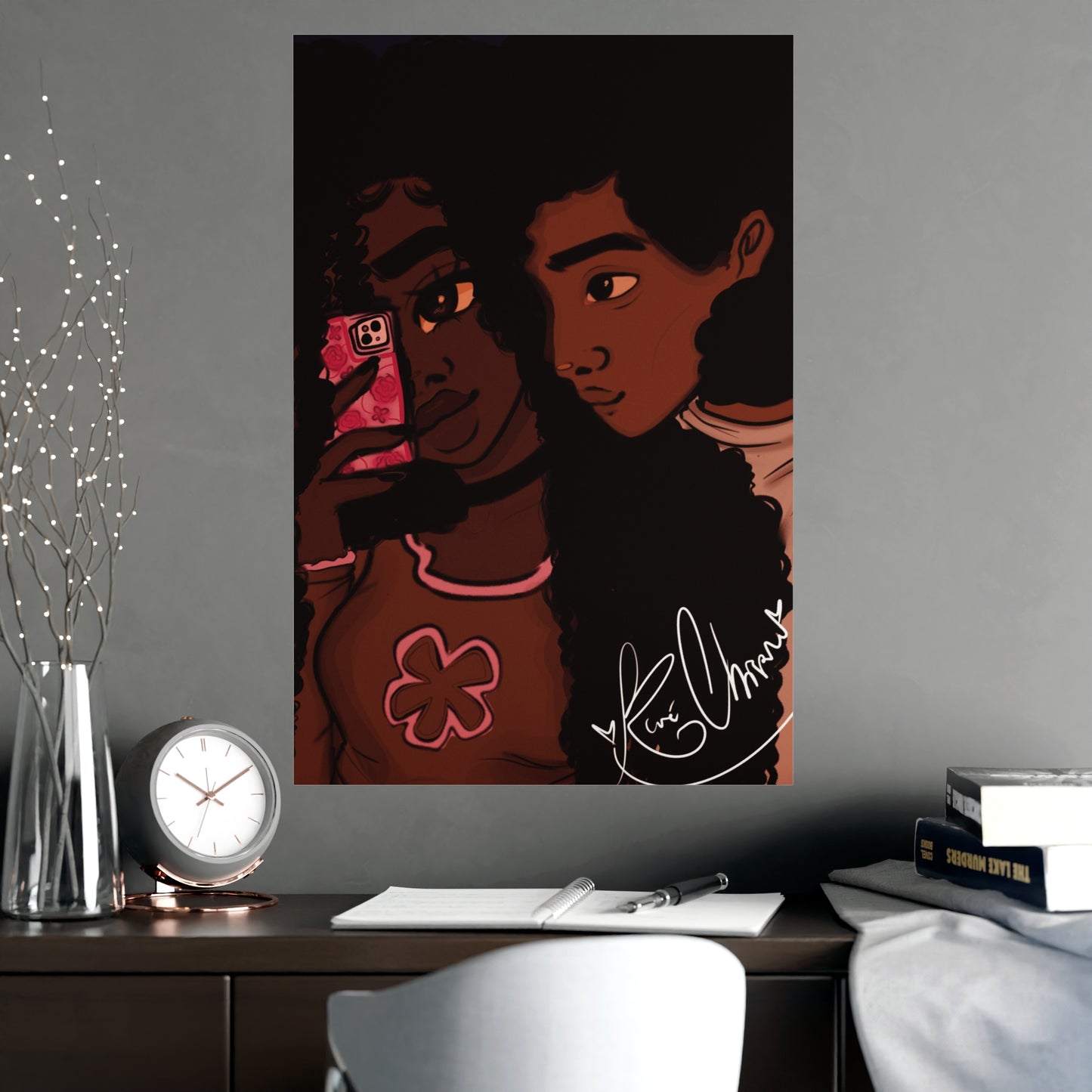 Vertical Matte Poster - Black Love